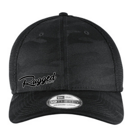 RuggedStuff Black Tonal Camo Stretch Cap